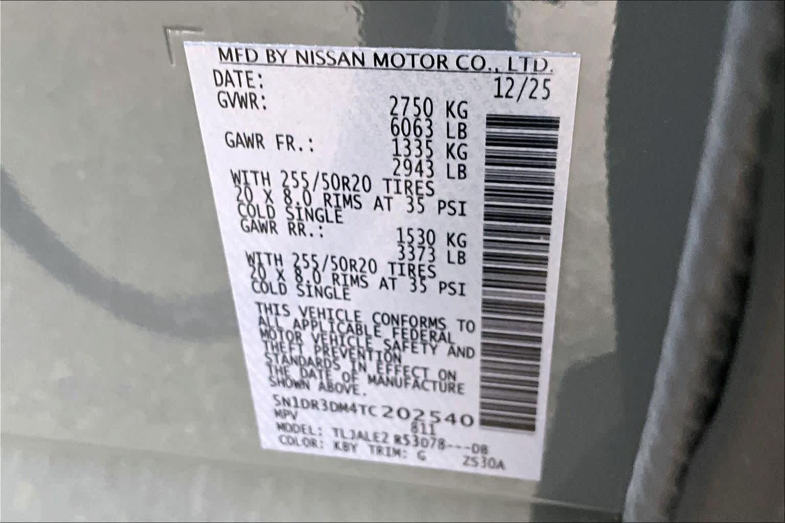 New 2026 Nissan Pathfinder Platinum w/ Cargo Package FWD image 14
