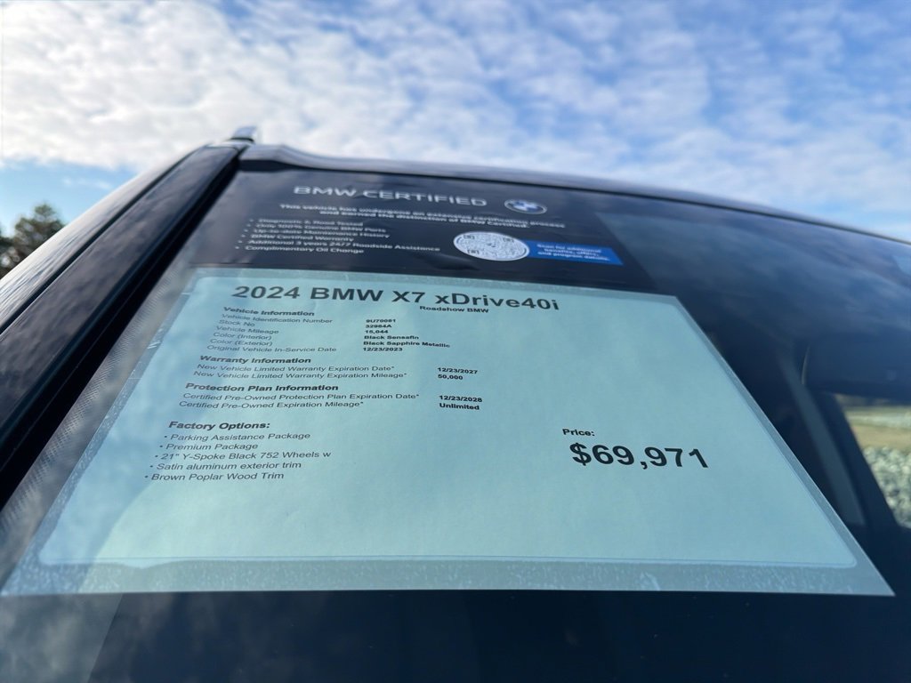 Certified 2024 BMW X7 xDrive40i w/ Premium Package image 18