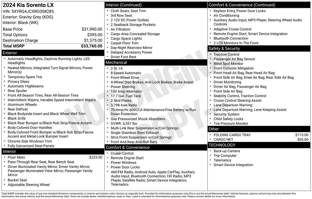 Used 2024 Kia Sorento LX FWD image 17