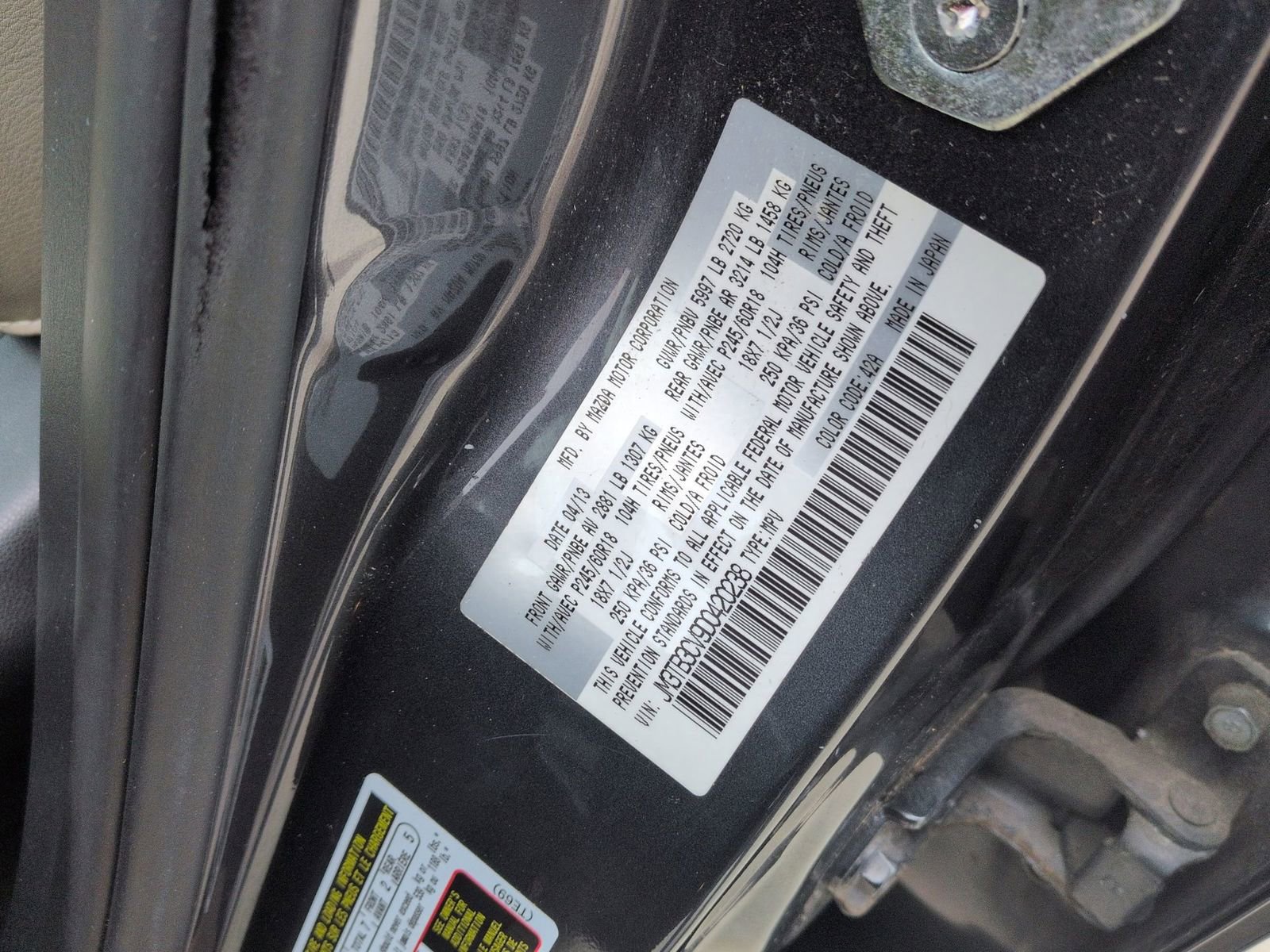 Used 2013 MAZDA CX-9 Touring image 12