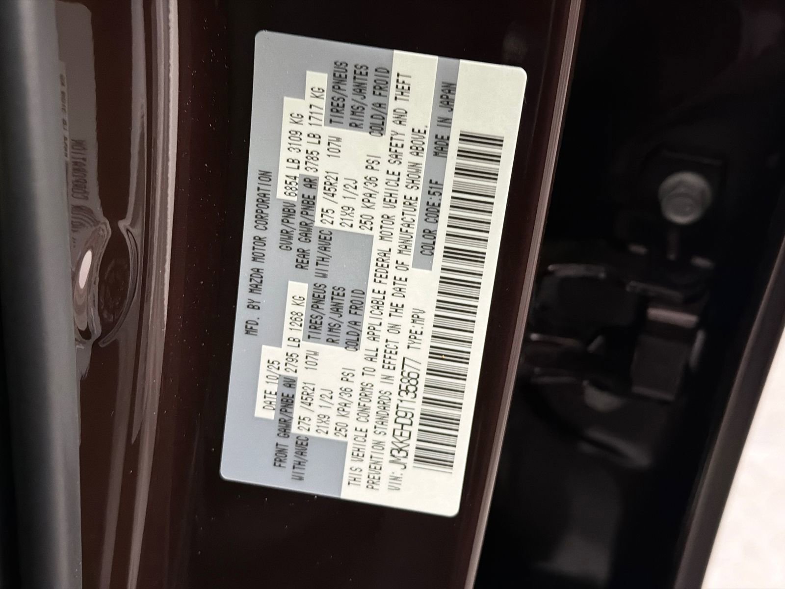 New 2026 MAZDA CX-90 3.3 Turbo w/ Premium Plus Pkg image 39