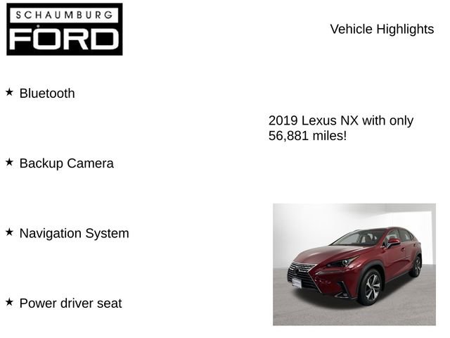Used 2019 Lexus NX 300 AWD w/ Premium Package image 8