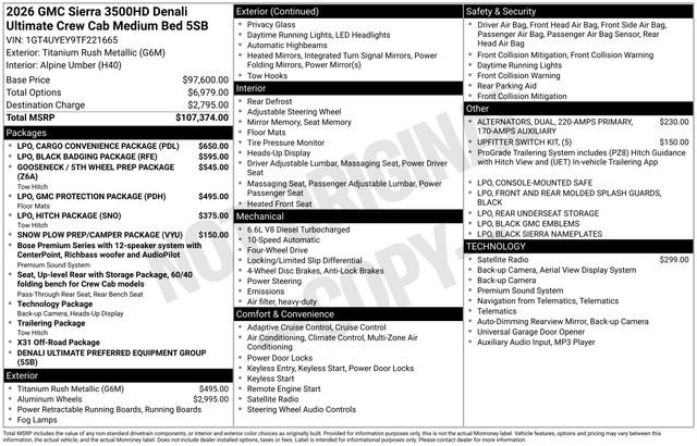 New 2026 GMC Sierra 3500 Denali Ultimate image 27