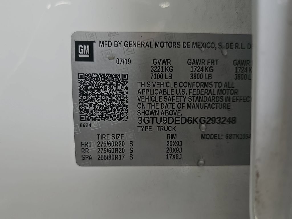 Used 2019 GMC Sierra 1500 SLT w/ SLT Premium Plus Package AWD/4WD image 34