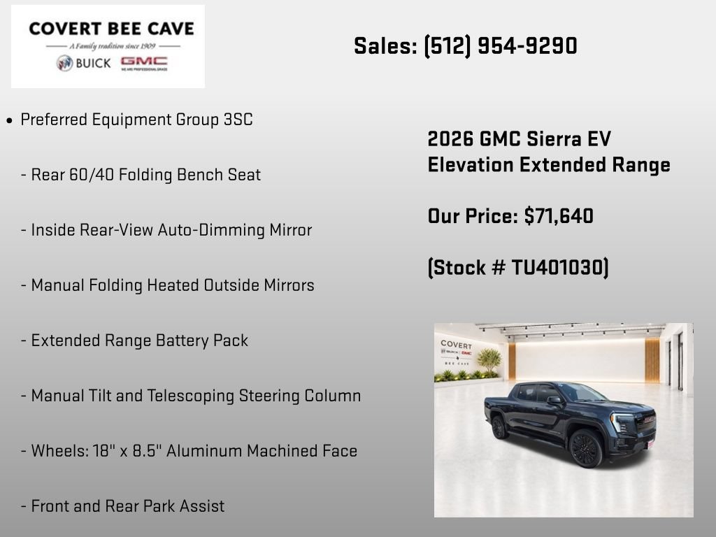 New 2026 GMC Sierra EV Elevation w/ Premium Package AWD/4WD image 7