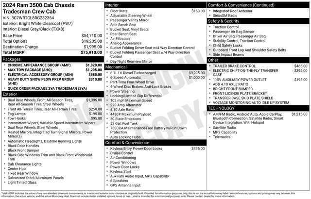New 2024 RAM 3500 Tradesman w/ Chrome Appearance Group image 4