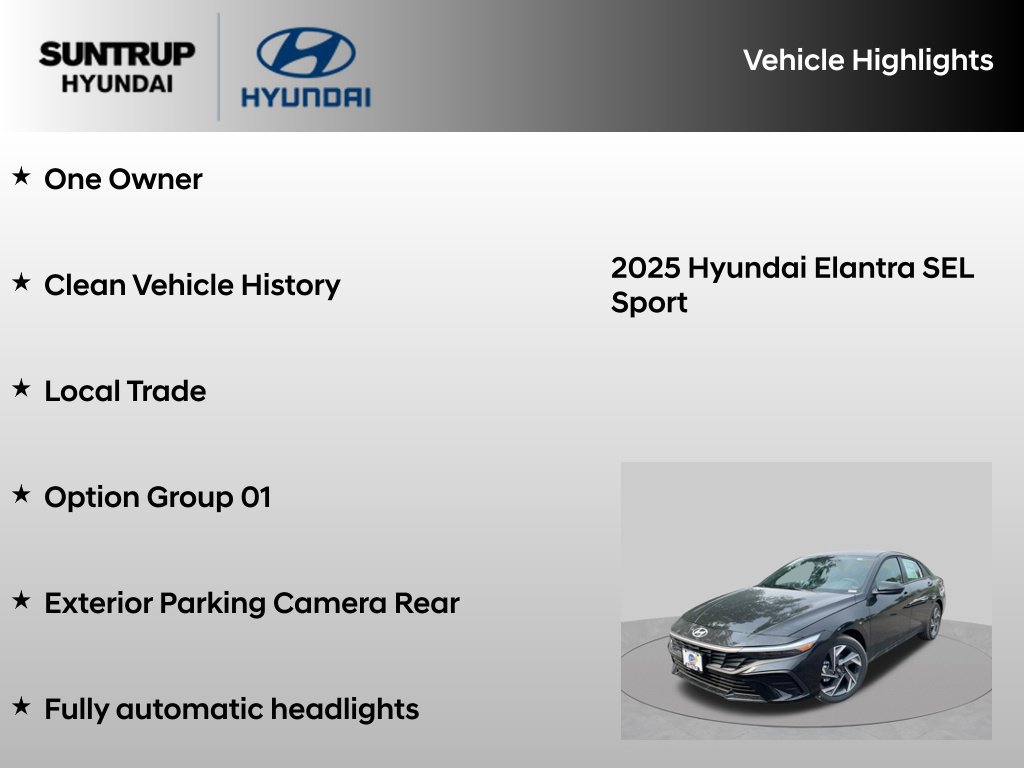 Used 2025 Hyundai Elantra Sport FWD image 8