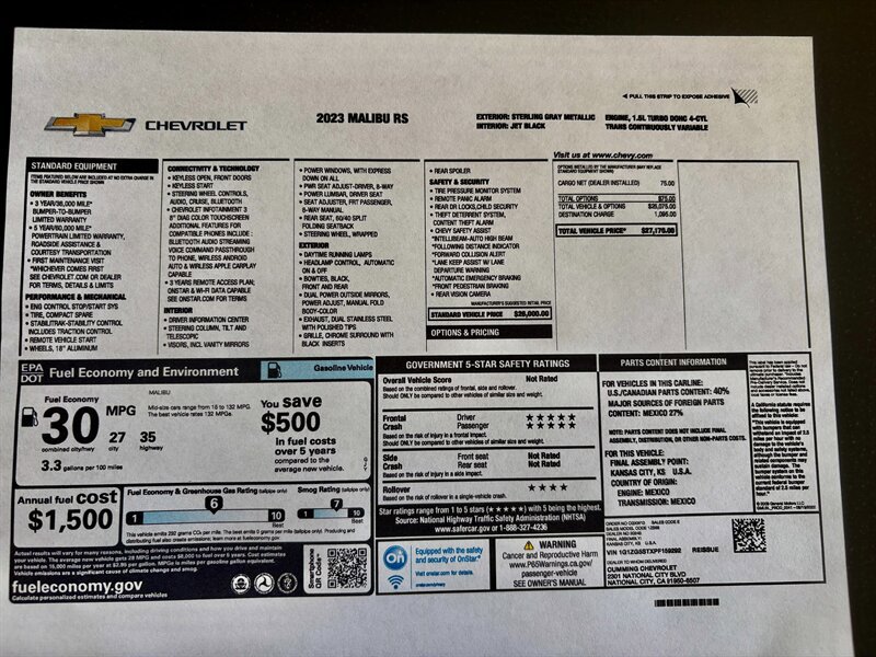 Used 2023 Chevrolet Malibu RS image 4