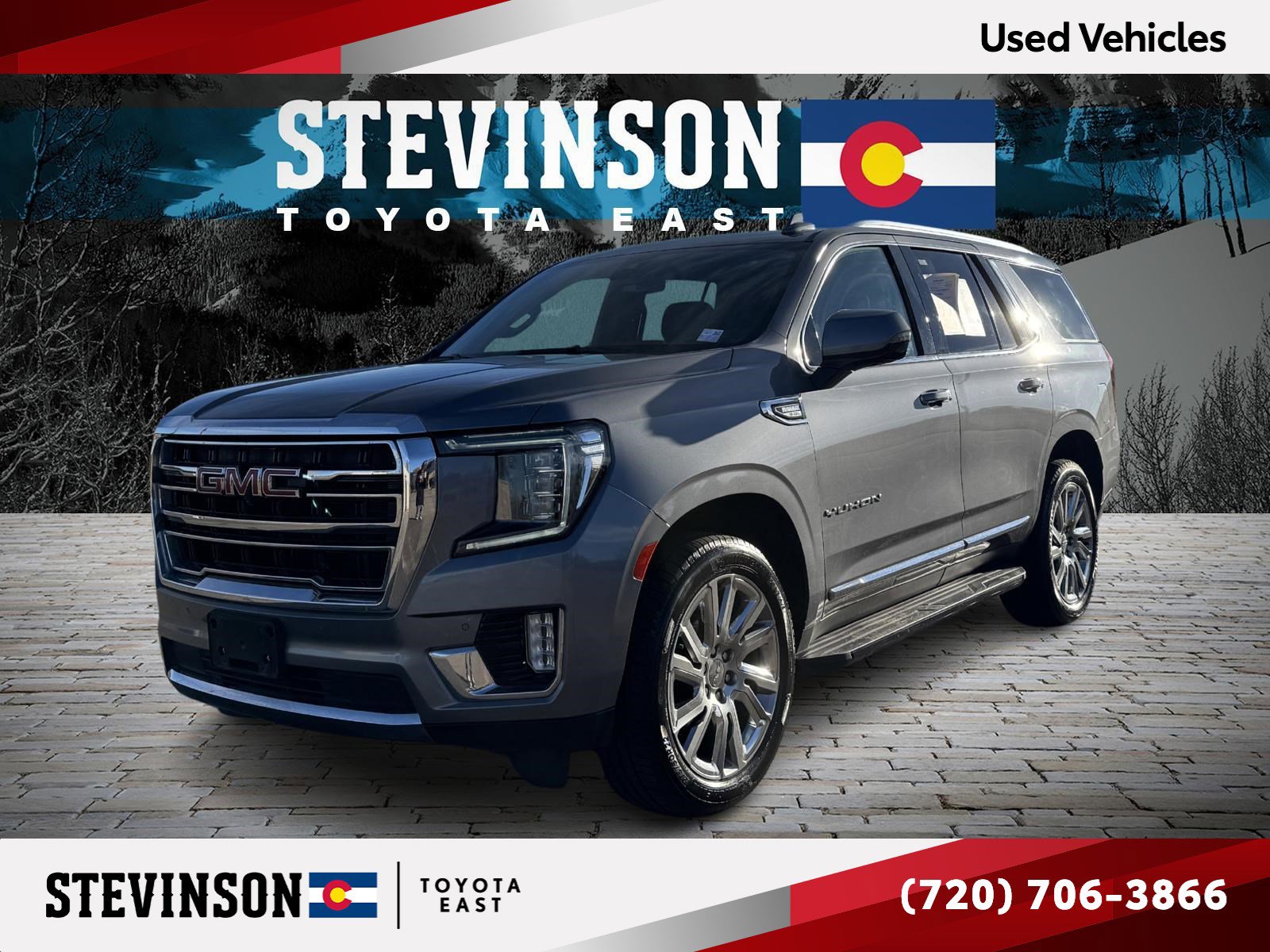 Used 2021 GMC Yukon SLT w/ Rear Media and Nav Package image 1