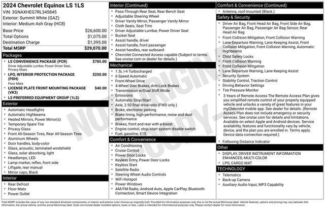 Used 2024 Chevrolet Equinox LS w/ LS Convenience Package FWD image 4
