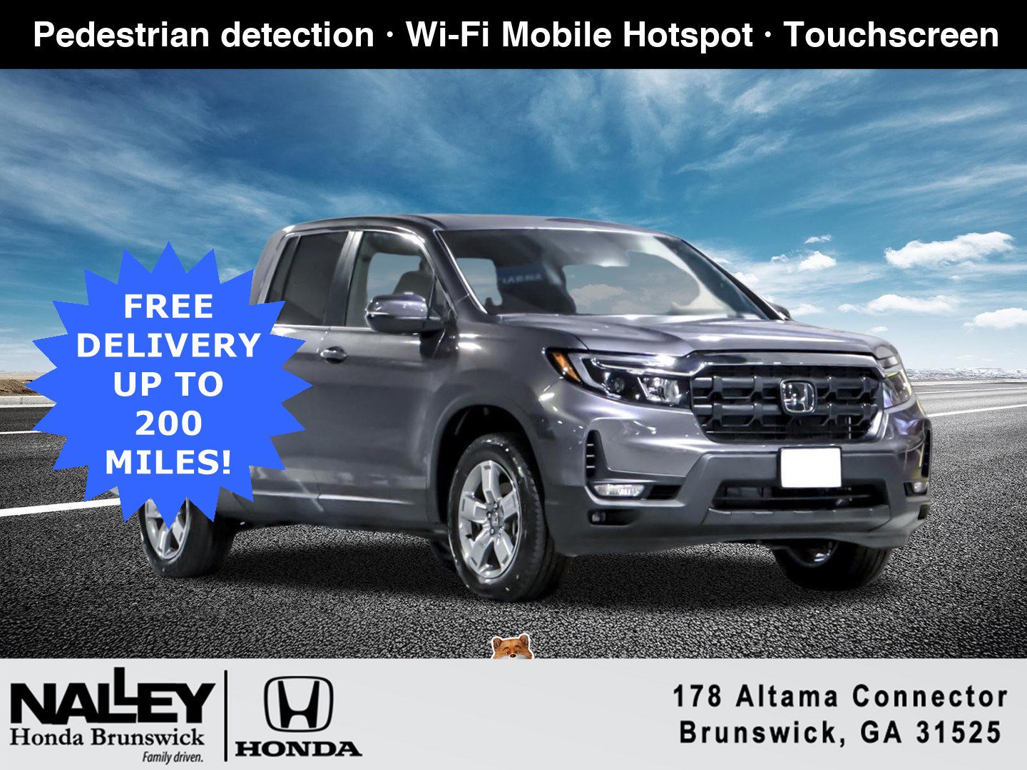 New 2026 Honda Ridgeline RTL