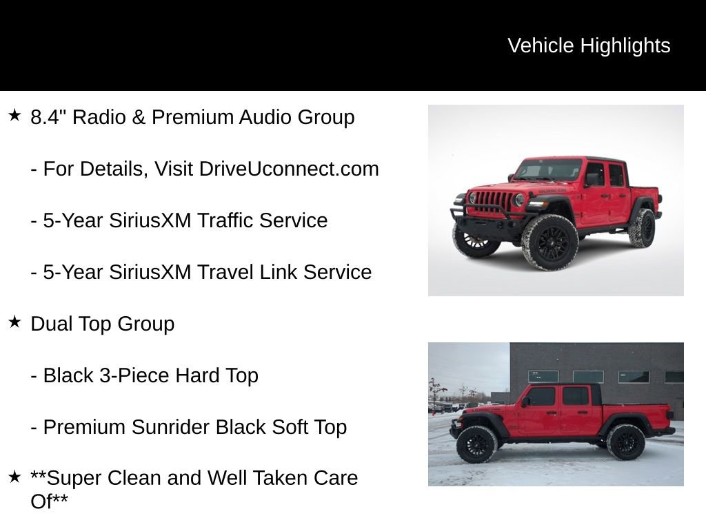 Used 2020 Jeep Gladiator Rubicon w/ Dual Top Group image 21