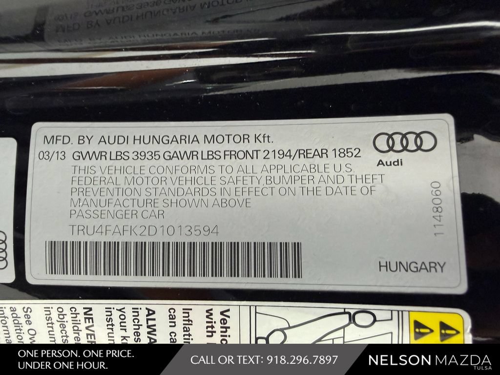 Used 2013 Audi TT 2.0T Prestige AWD/4WD image 51