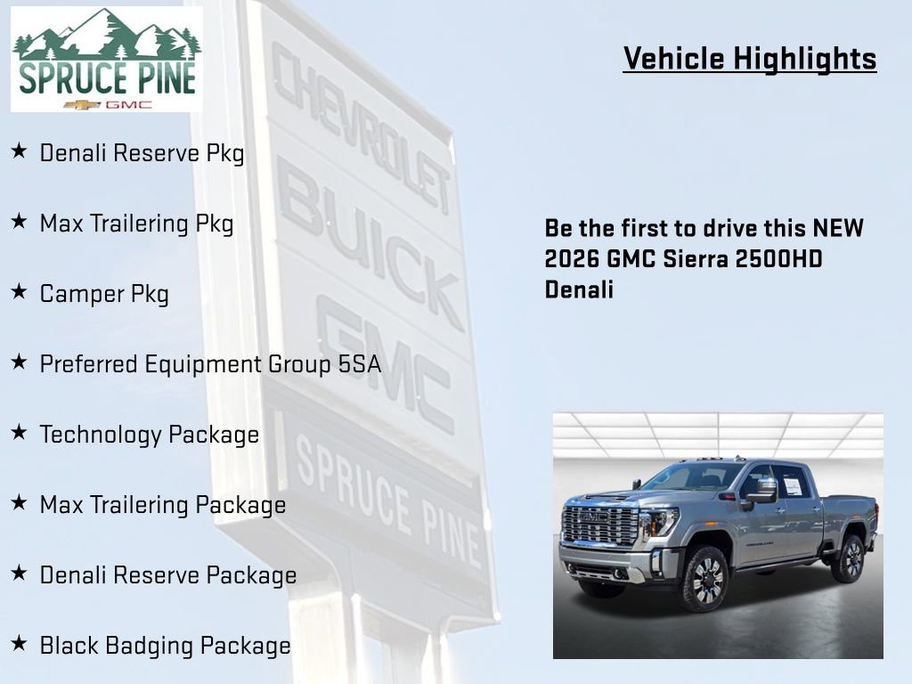 New 2026 GMC Sierra 2500 Denali w/ Denali Reserve Package AWD/4WD image 5