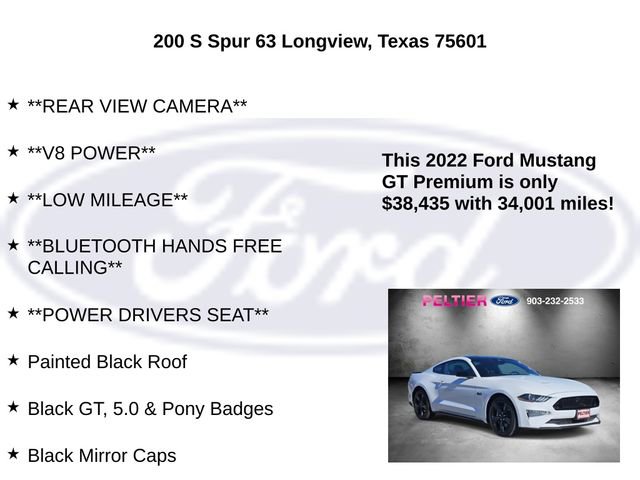 Used 2022 Ford Mustang GT Premium w/ Black Accent Package image 15