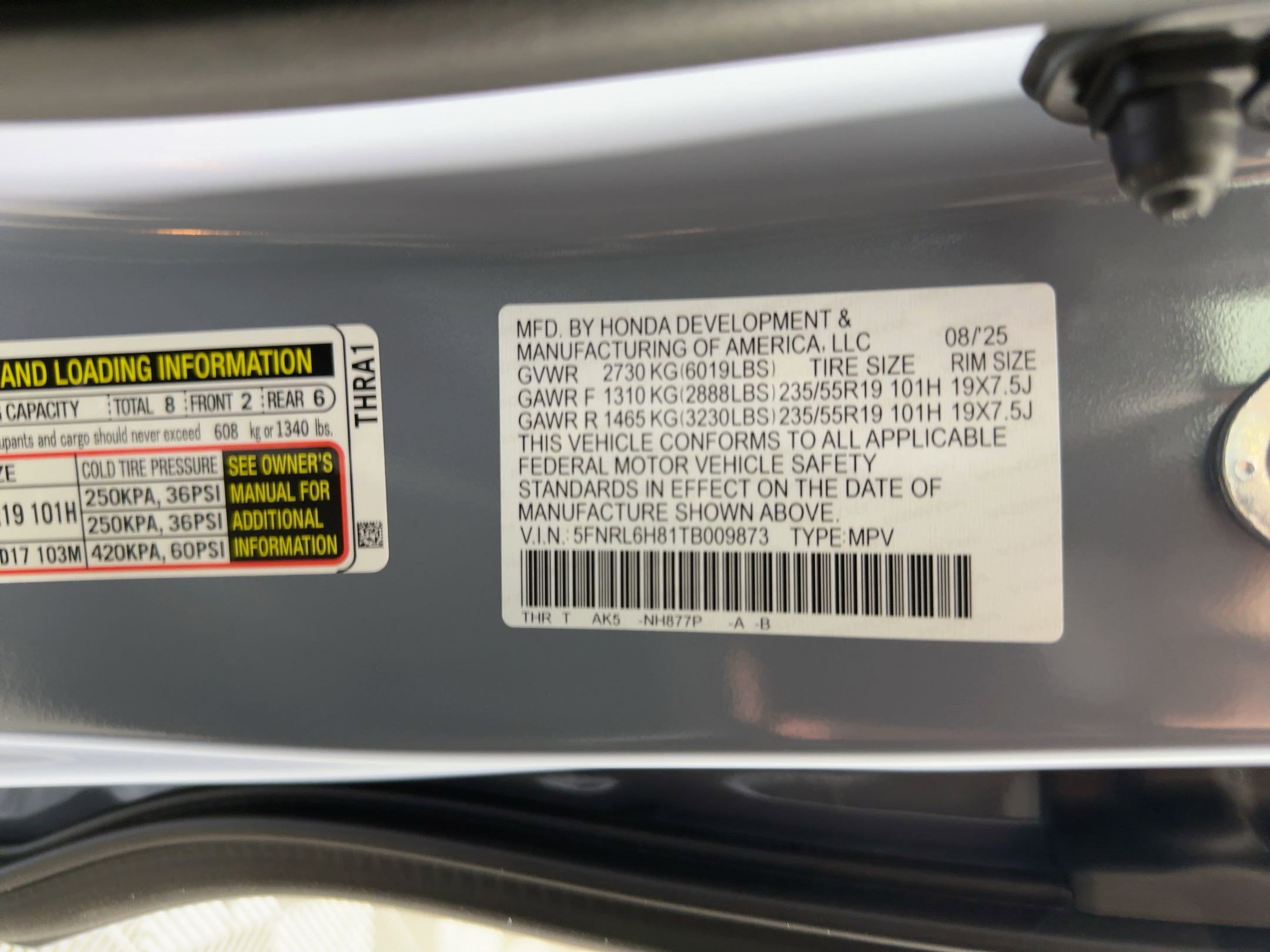 New 2026 Honda Odyssey Touring image 20