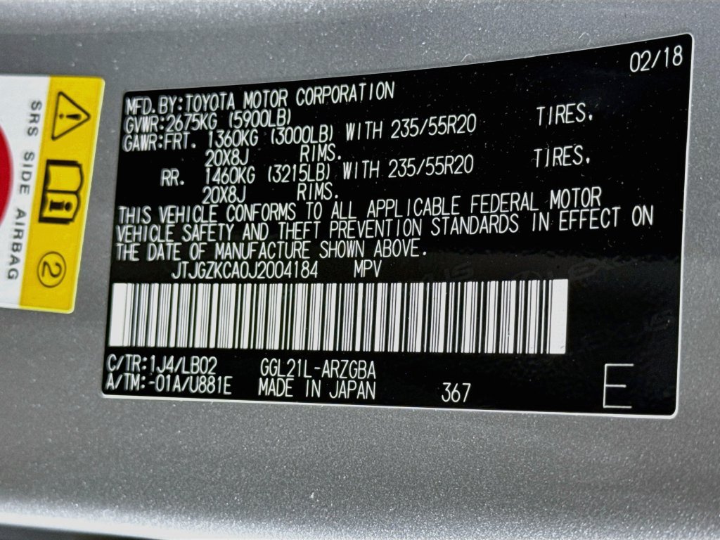 Used 2018 Lexus RX 350L FWD image 33