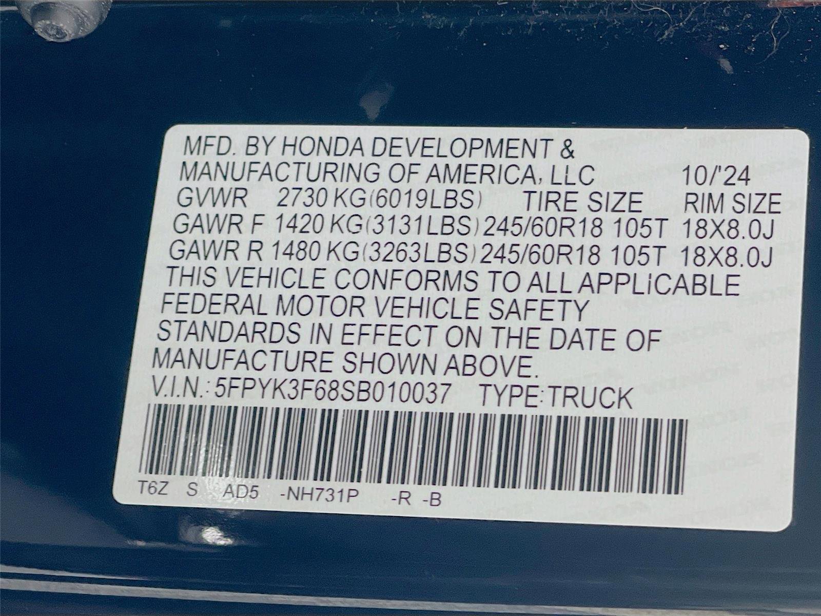 Used 2025 Honda Ridgeline TrailSport image 38