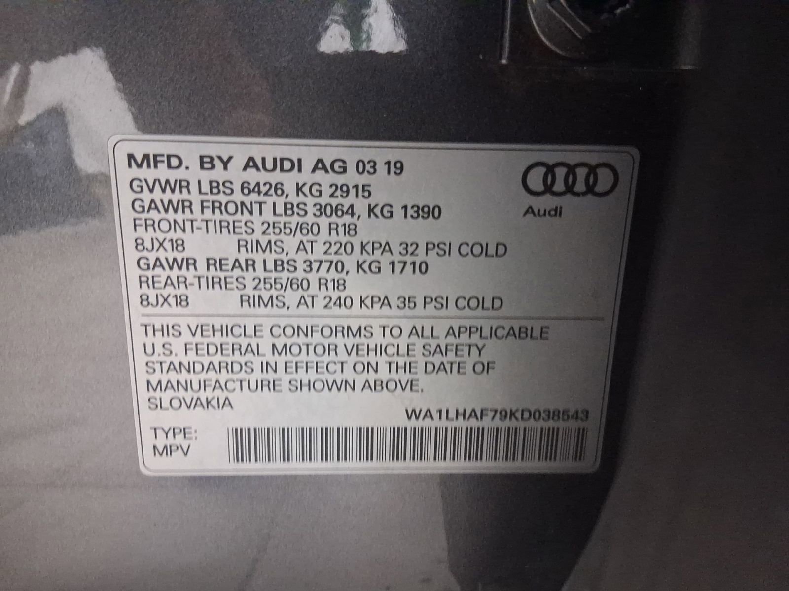 Used 2019 Audi Q7 2.0T Premium Plus w/ Premium Plus Package AWD/4WD image 28