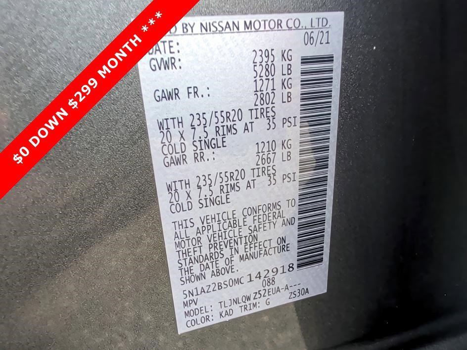 Used 2021 Nissan Murano SV w/ SV Special Edition Package image 32