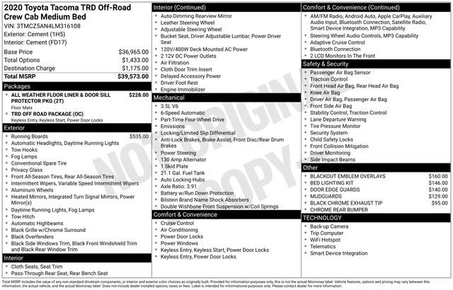 Used 2020 Toyota Tacoma TRD Off-Road AWD/4WD image 26