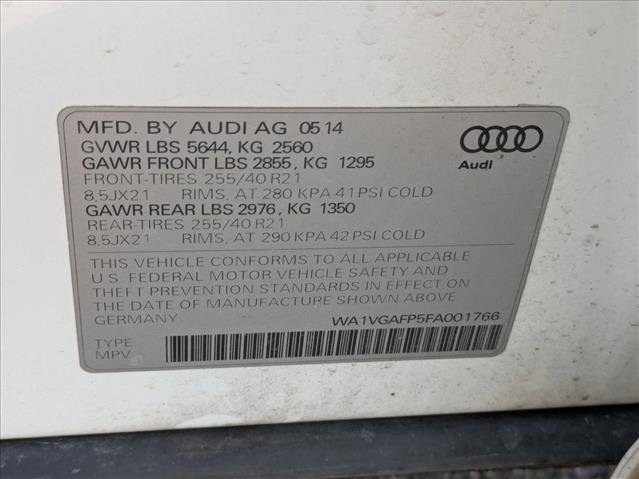 Used 2015 Audi SQ5 Prestige image 17