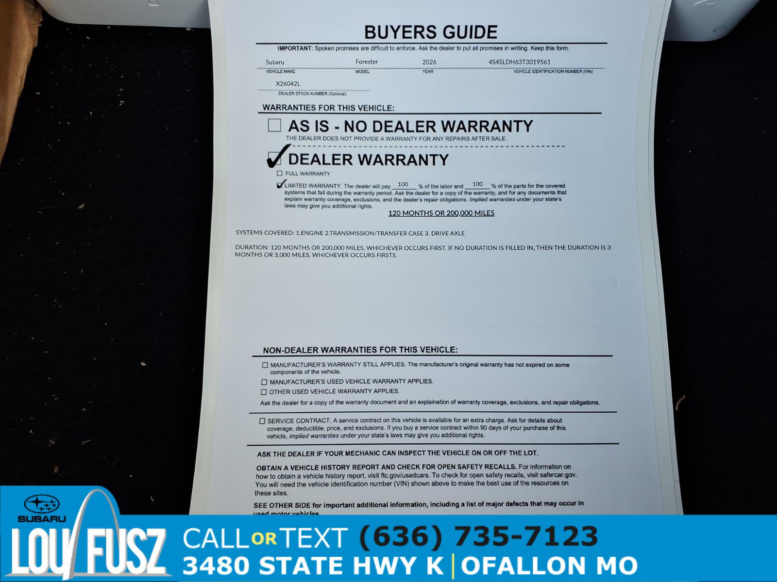 Used 2026 Subaru Forester Sport w/ Sport Package AWD/4WD image 35