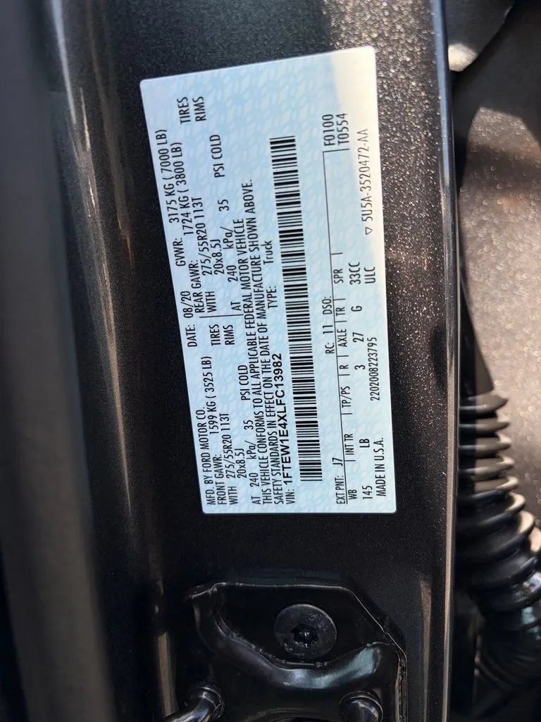 Used 2020 Ford F150 Lariat w/ Equipment Group 502A Luxury AWD/4WD image 32