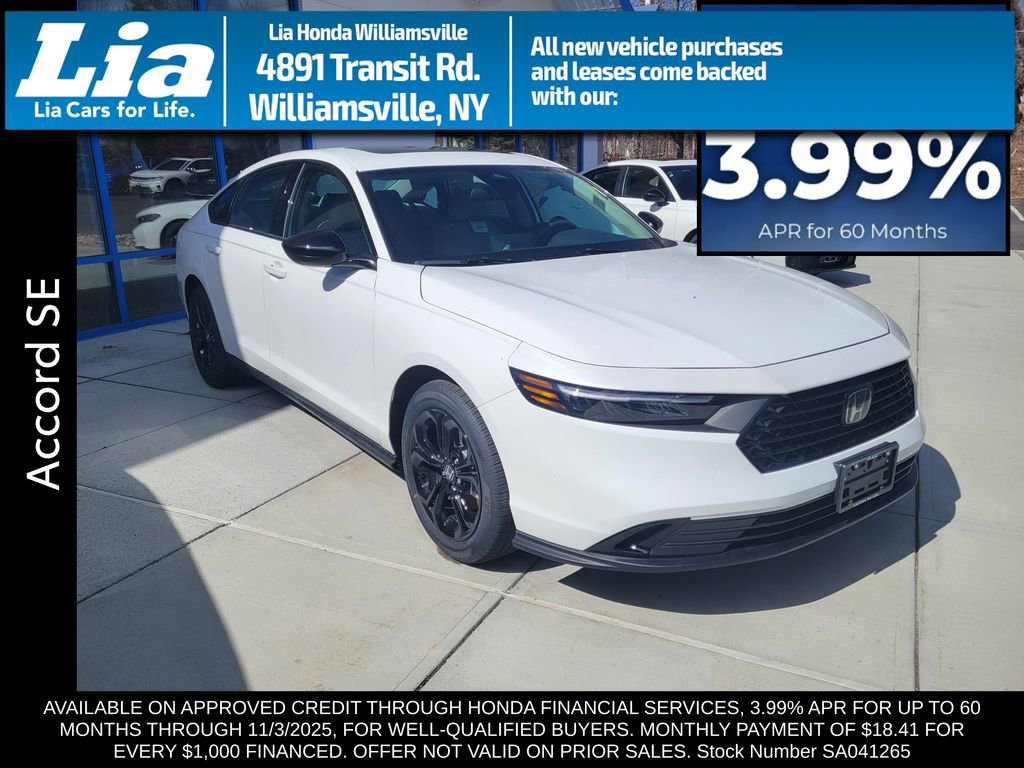 New 2025 Honda Accord SE