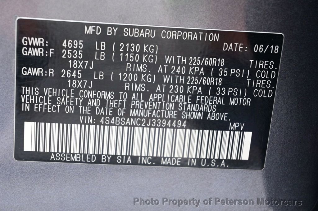 Used 2018 Subaru Outback 2.5i Limited image 51