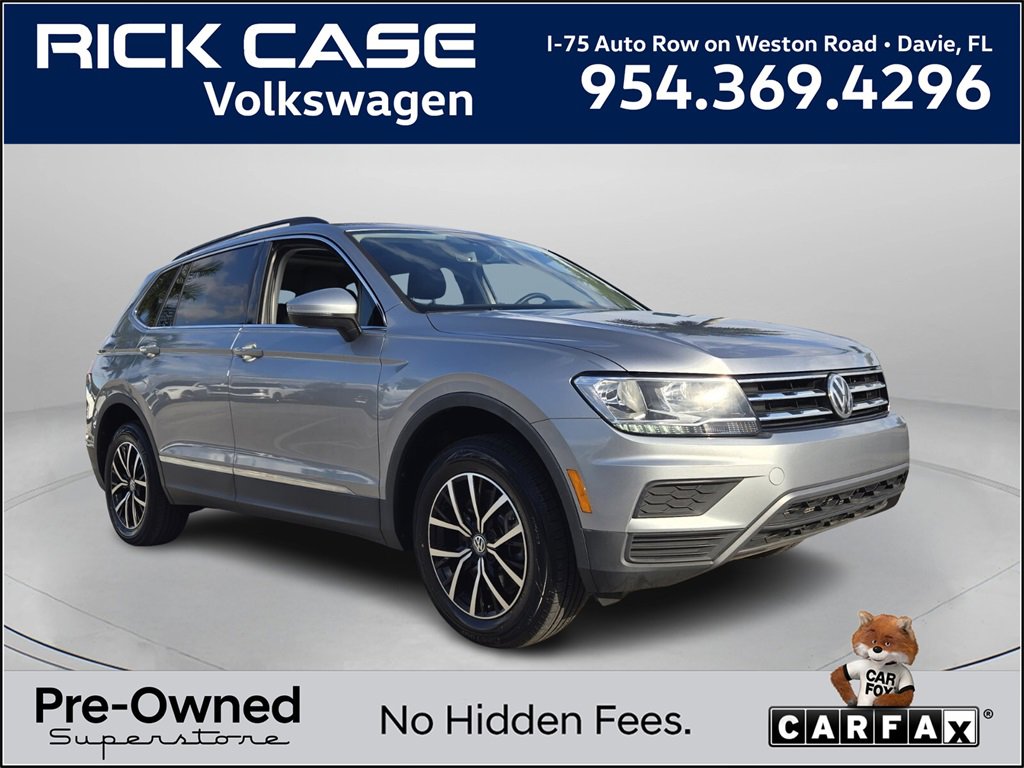 Used 2021 Volkswagen Tiguan SE w/ Panoramic Sunroof Package image 1