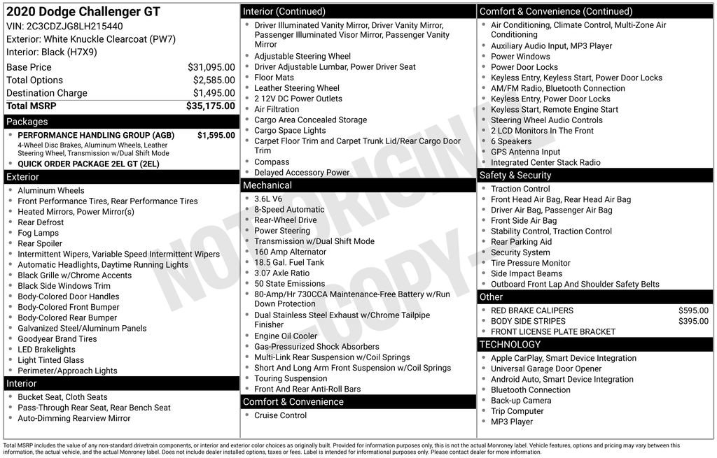 Used 2020 Dodge Challenger GT w/ Performance Handling Group image 39