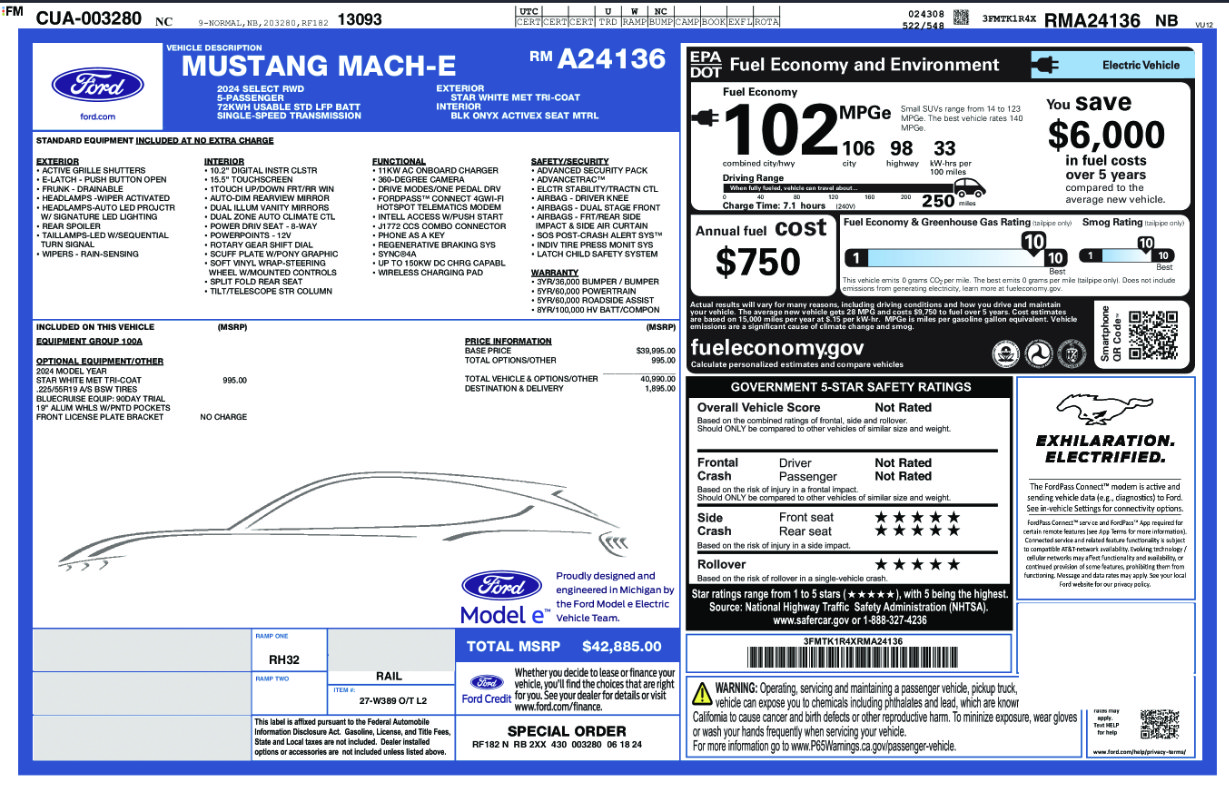 Used 2024 Ford Mustang Mach-E Select RWD image 17