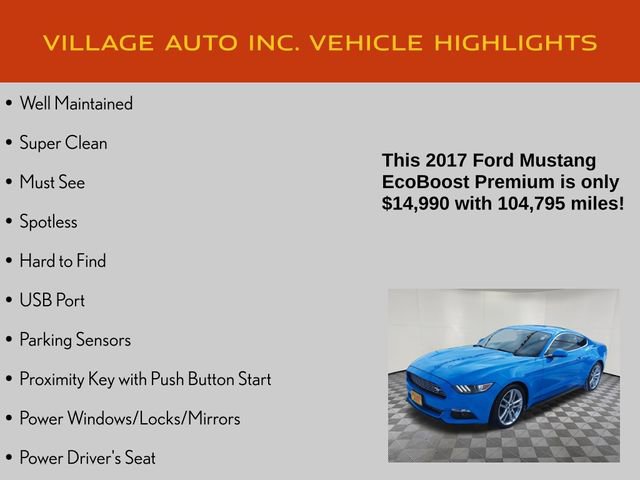 Used 2017 Ford Mustang Premium w/ Pony Package image 7