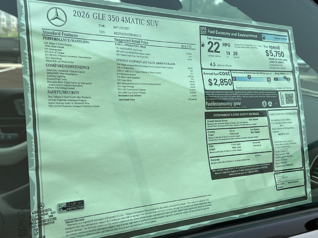 New 2026 Mercedes-Benz GLE 350 4MATIC image 38