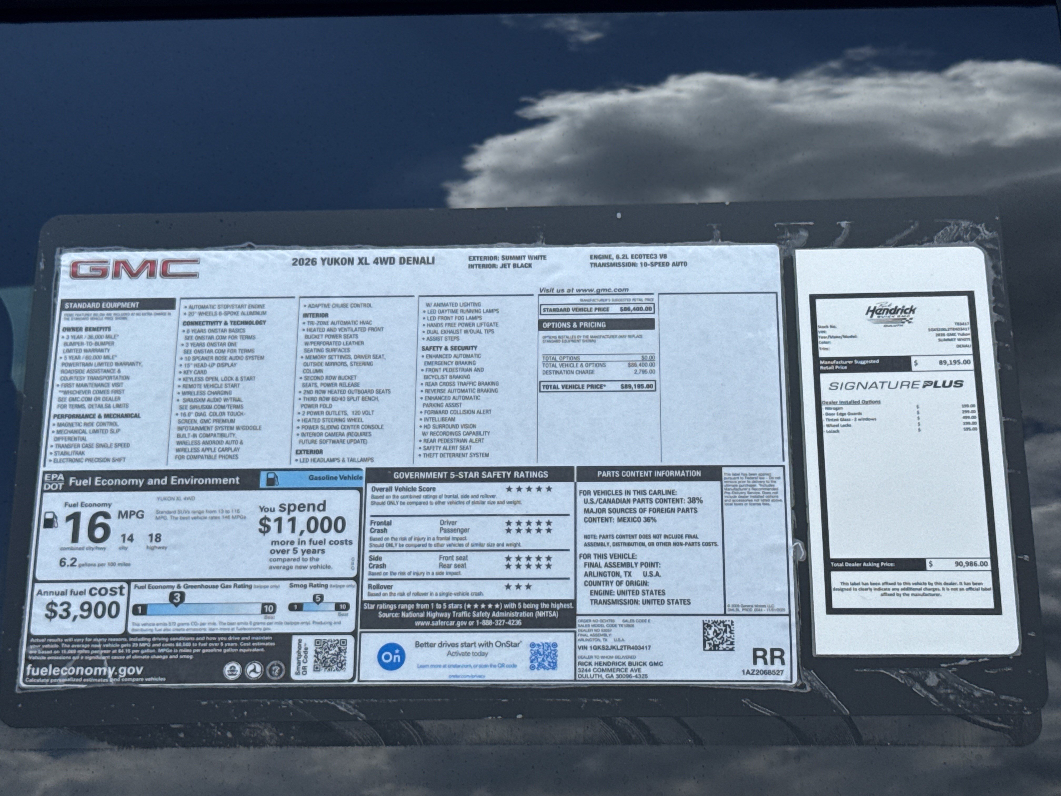 New 2026 GMC Yukon XL Denali AWD/4WD image 38