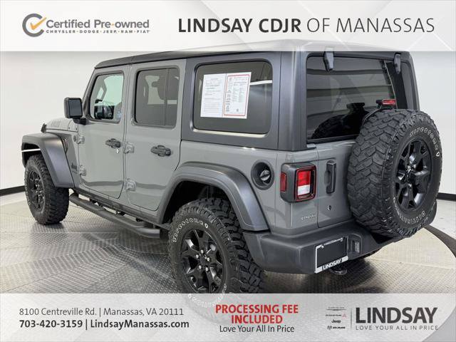 Certified 2020 Jeep Wrangler Unlimited Sport AWD/4WD image 7