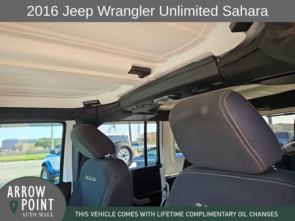 Used 2016 Jeep Wrangler Unlimited Sahara w/ Connectivity Group AWD/4WD image 21