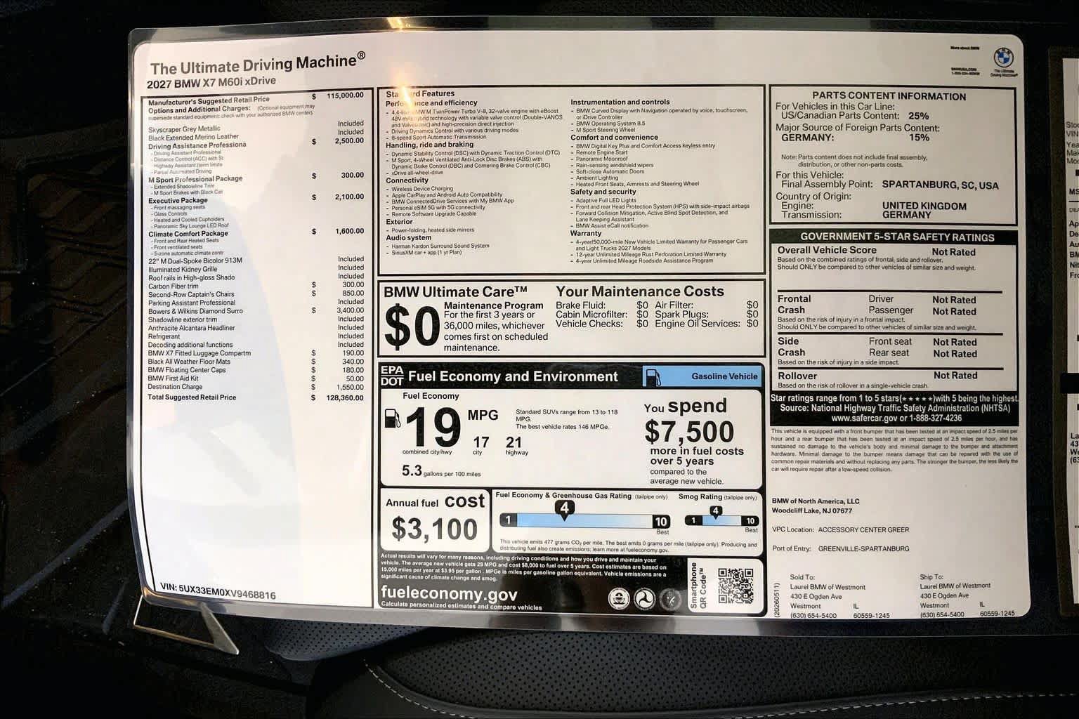 New 2027 BMW X7 M60i AWD/4WD image 22