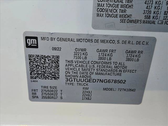 Used 2022 GMC Sierra 1500 Denali w/ Denali Reserve Package AWD/4WD image 18