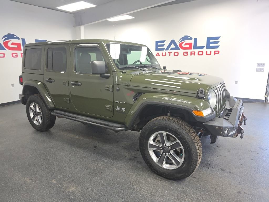 Used 2021 Jeep Wrangler Unlimited Sahara w/ Uconnect 4C Nav & Sound Group image 1