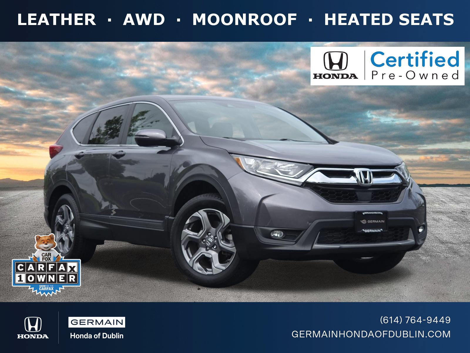 Certified 2018 Honda CR-V EX-L image 1