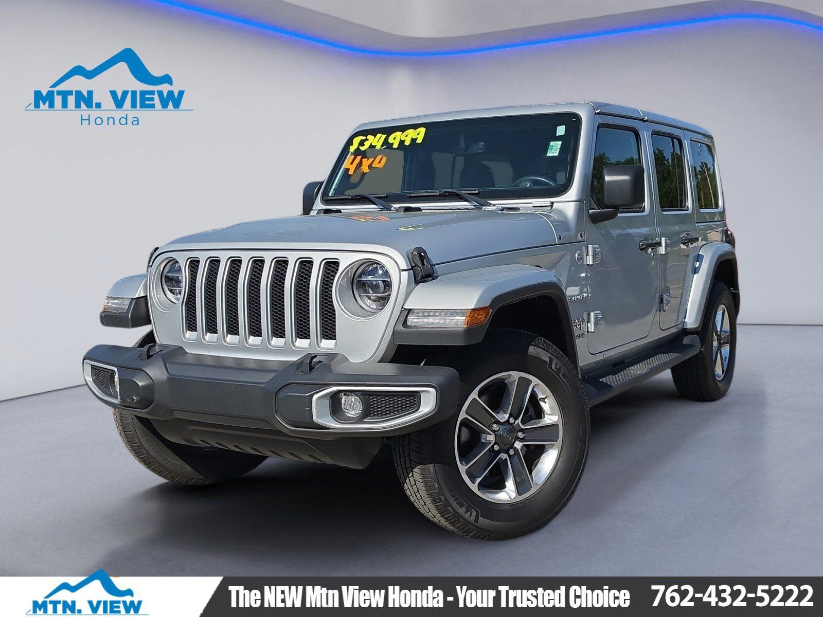 Used 2022 Jeep Wrangler Unlimited Sahara w/ LED Lighting Group image 1