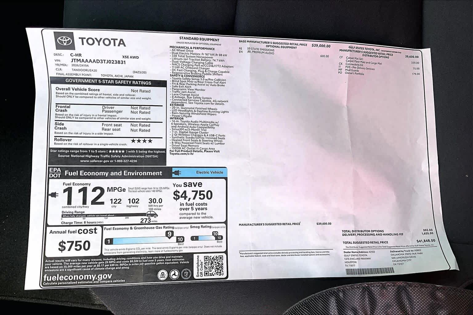 New 2026 Toyota C-HR AWD/4WD image 21