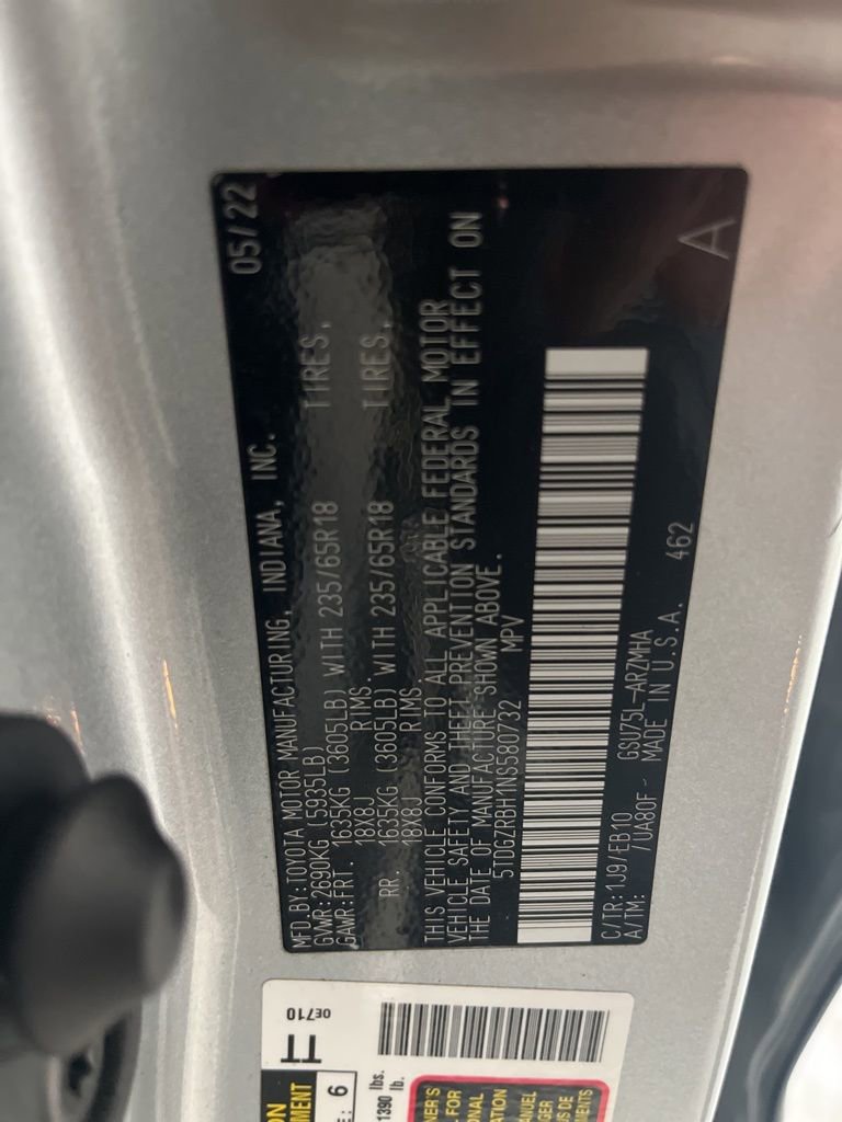 Used 2022 Toyota Highlander XLE AWD/4WD image 83