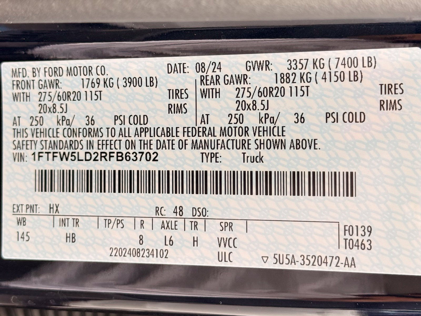 Used 2024 Ford F150 Lariat w/ Equipment Group 502A High AWD/4WD image 60