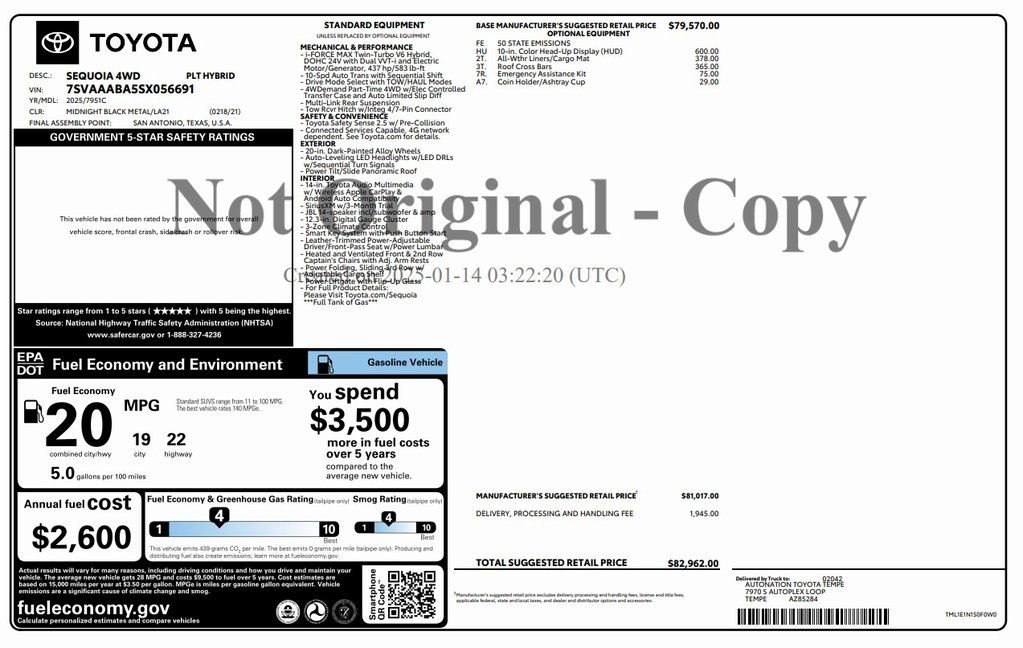 Used 2025 Toyota Sequoia Platinum image 4