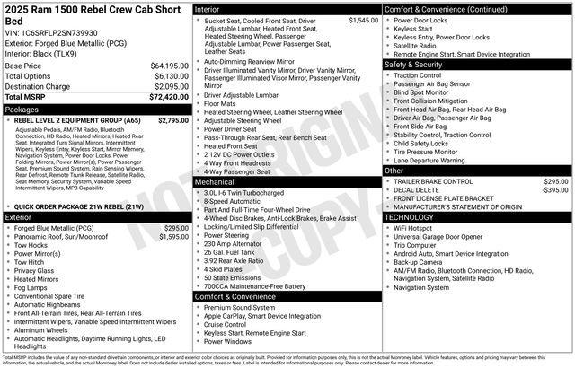 Used 2025 RAM 1500 Rebel w/ Rebel Level 2 Equipment Group image 15