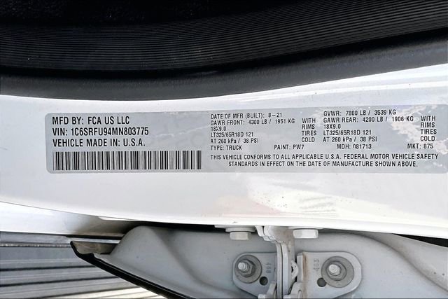 Used 2021 RAM 1500 TRX w/ TRX Level 2 Equipment Group image 36