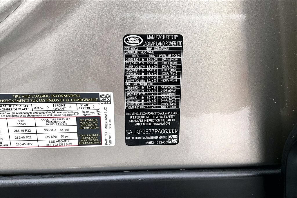 Certified 2023 Land Rover Range Rover SE AWD/4WD image 17